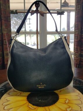 💘🖤💘 Kate Spade Black Cream Colorblock Hobo Bag